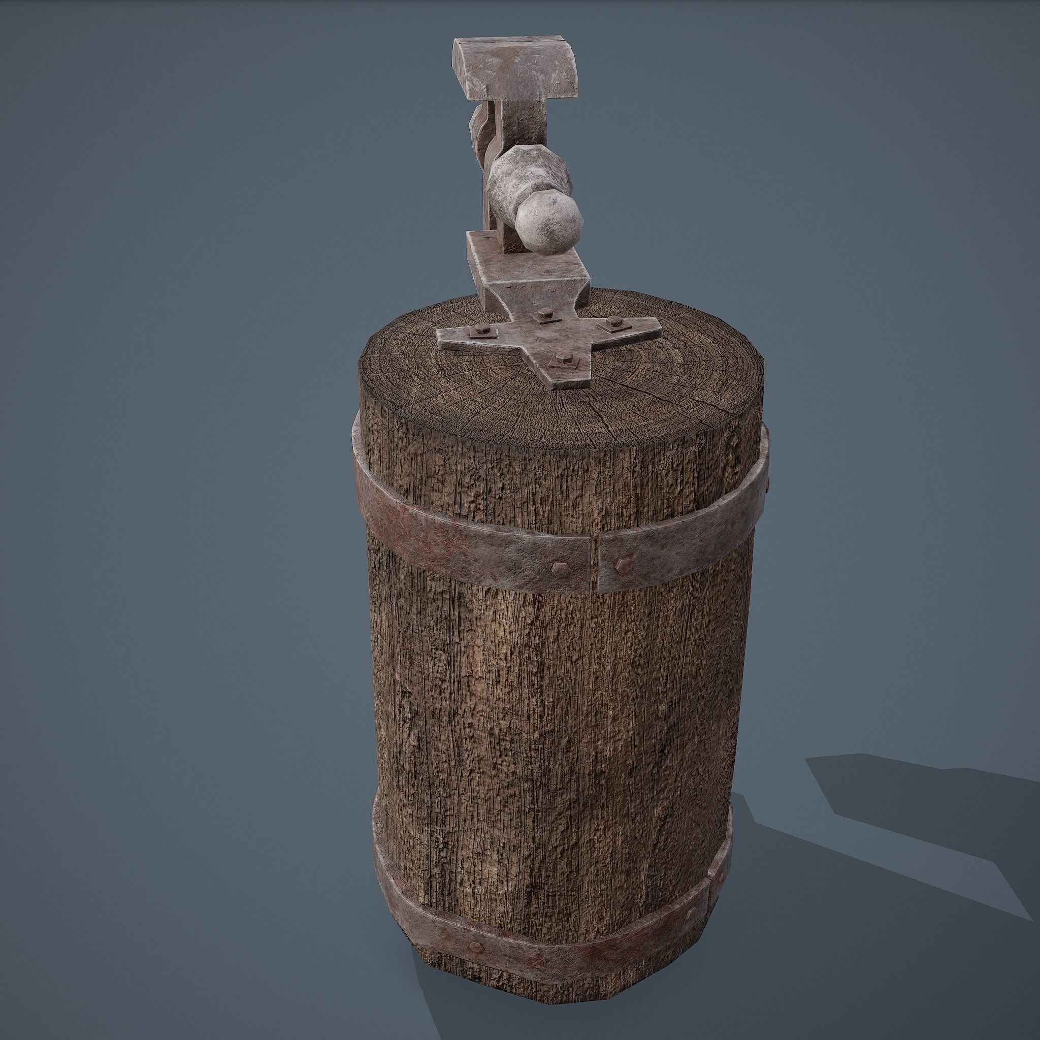 Medieval Blacksmith Vise  Free low-poly 3D model_17