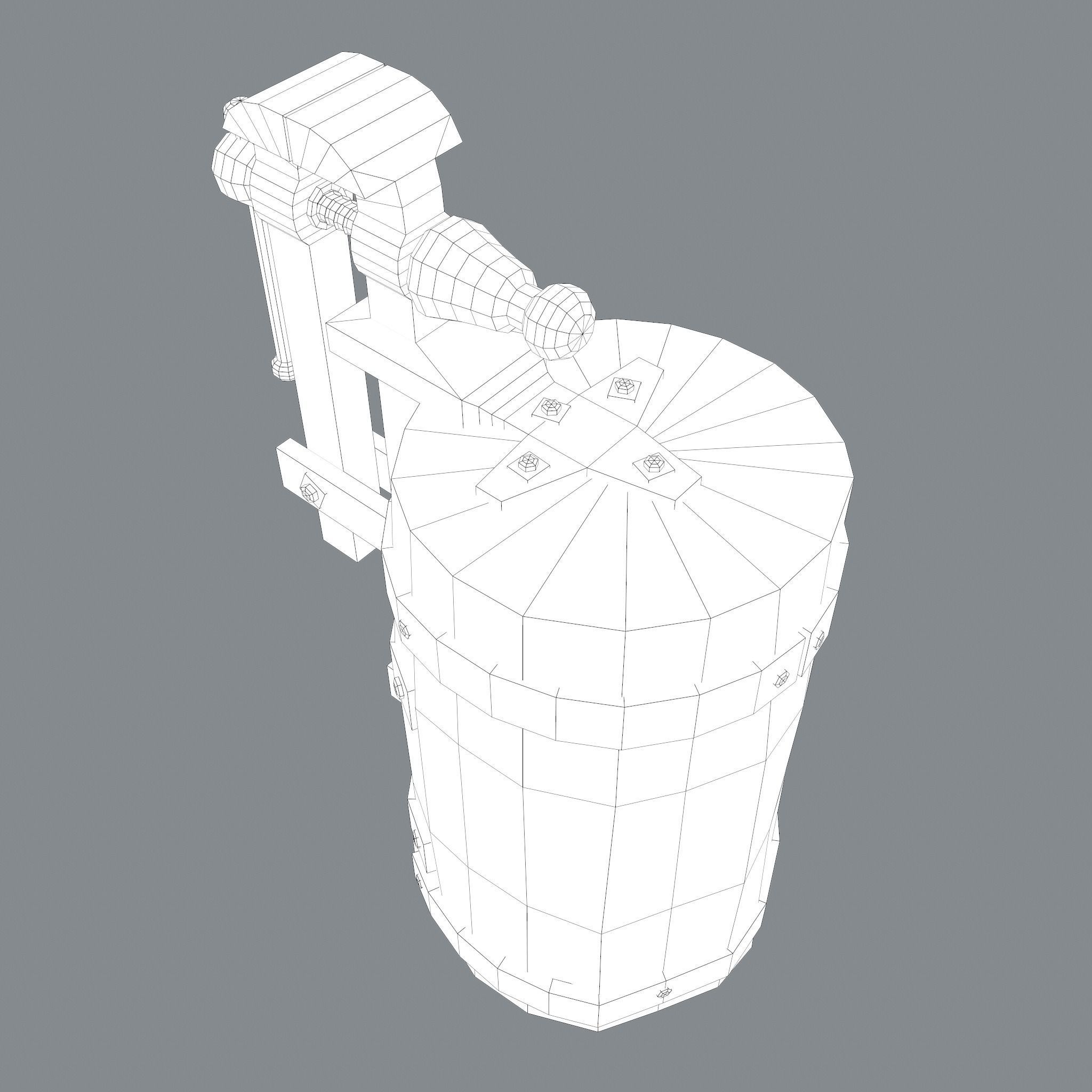 Medieval Blacksmith Vise  Free low-poly 3D model_37