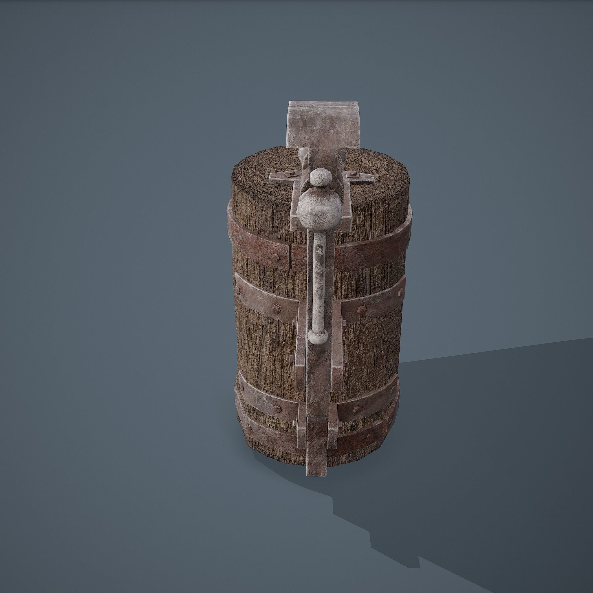 Medieval Blacksmith Vise  Free low-poly 3D model_13