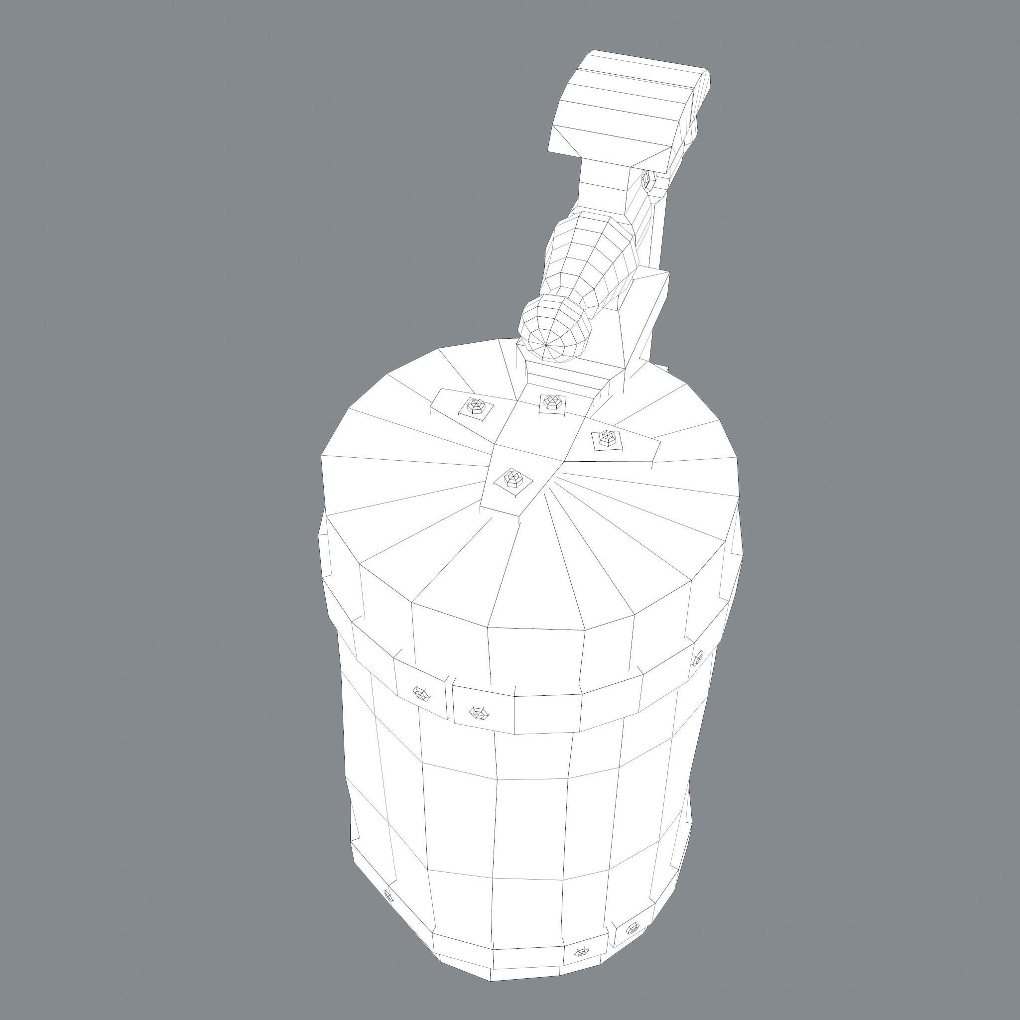 Medieval Blacksmith Vise  Free low-poly 3D model_30