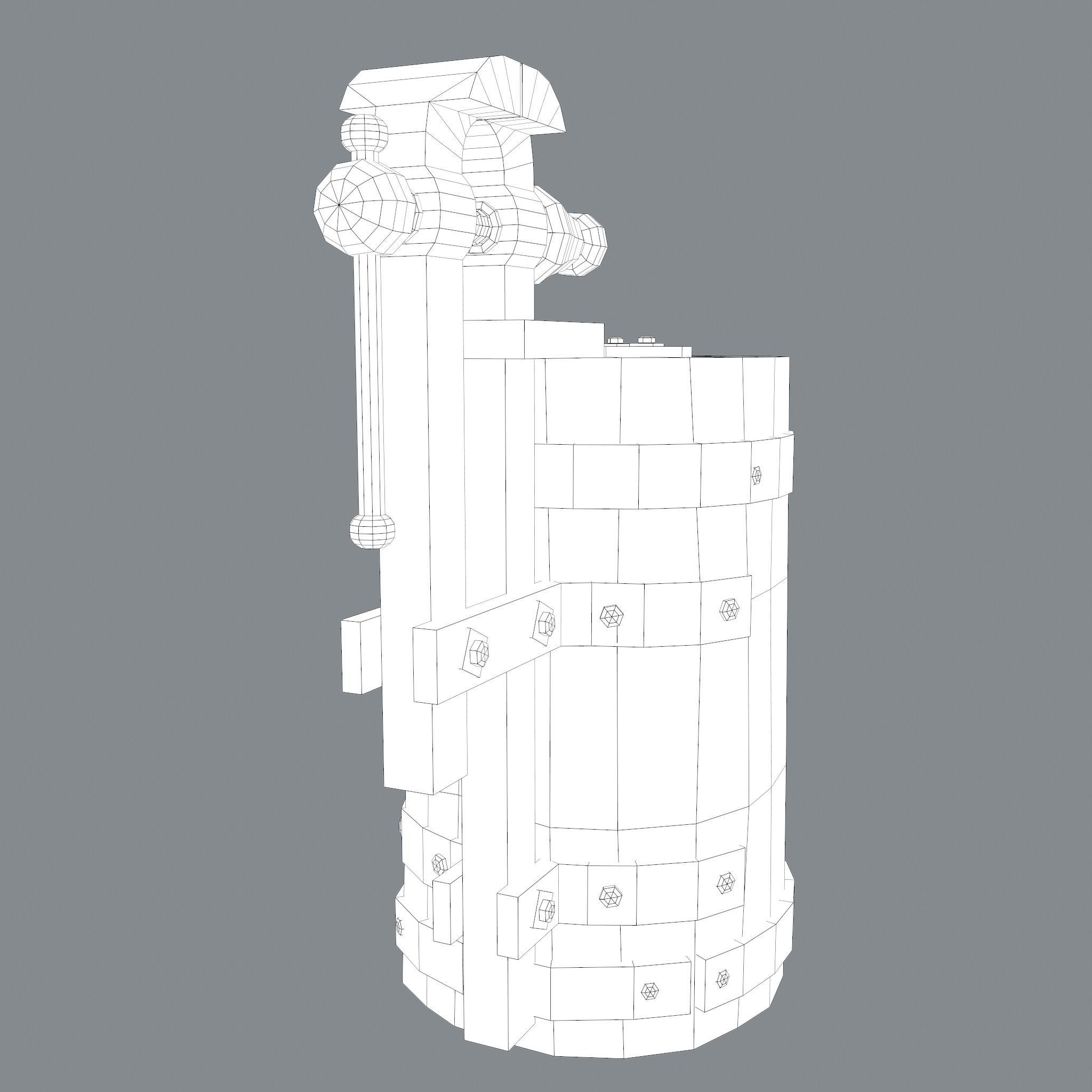 Medieval Blacksmith Vise  Free low-poly 3D model_22