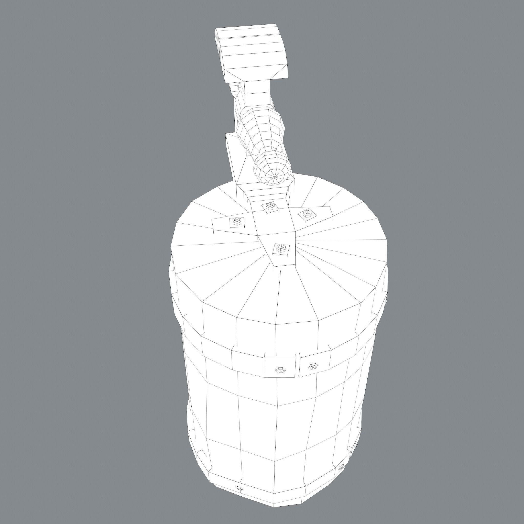 Medieval Blacksmith Vise  Free low-poly 3D model_33