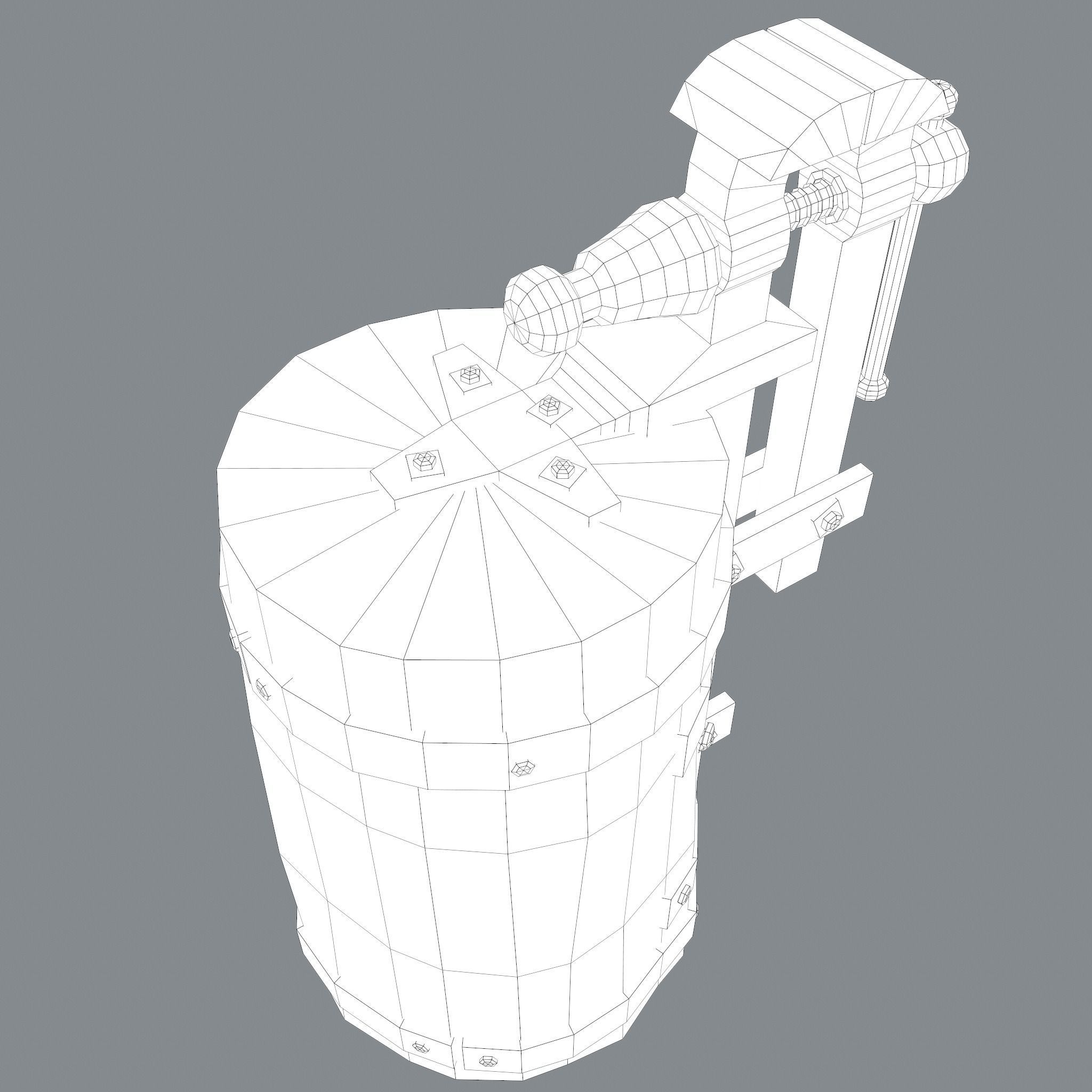 Medieval Blacksmith Vise  Free low-poly 3D model_35