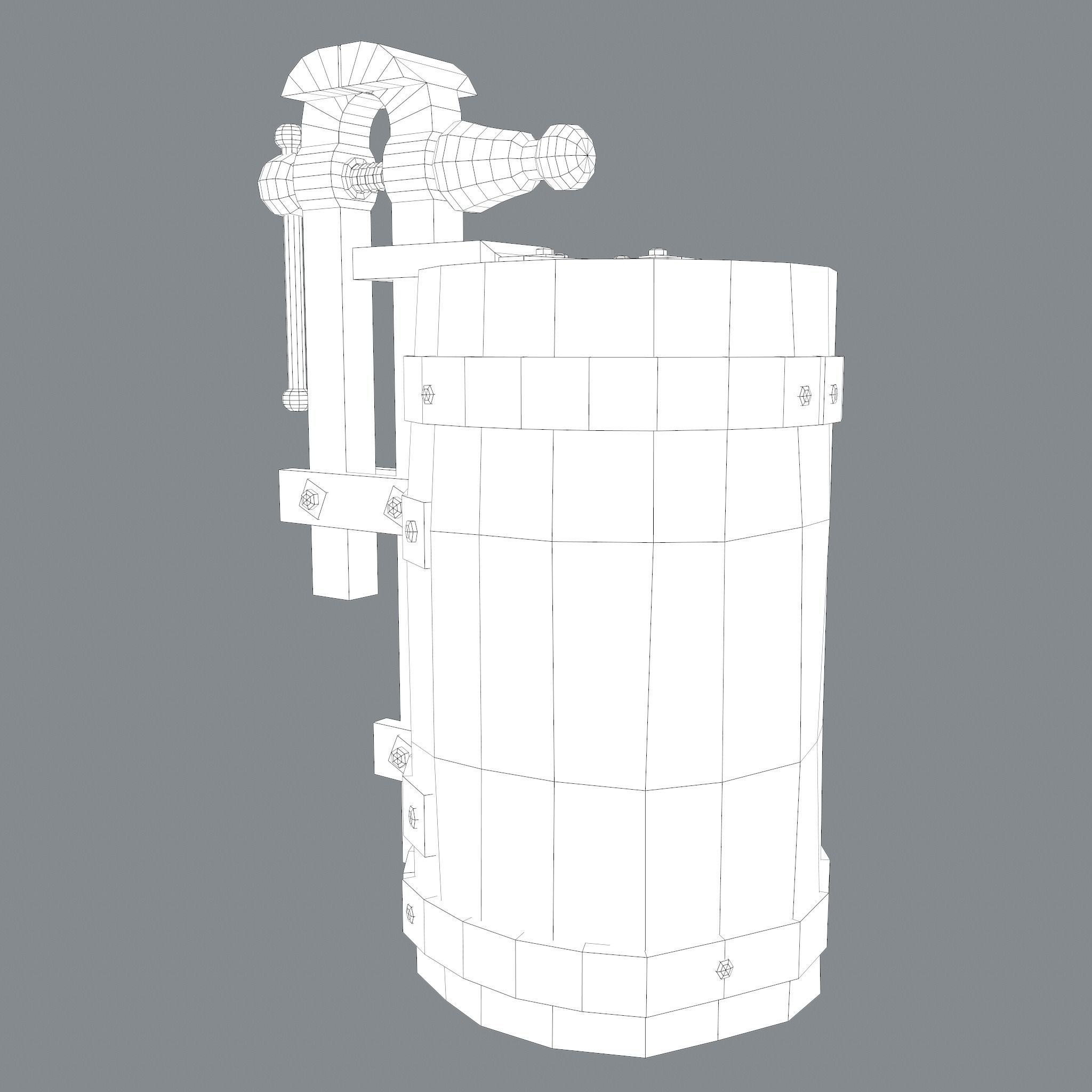 Medieval Blacksmith Vise  Free low-poly 3D model_41