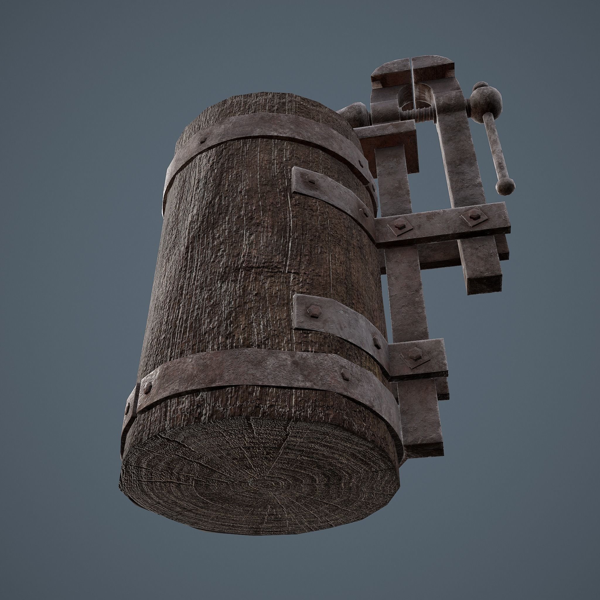 Medieval Blacksmith Vise  Free low-poly 3D model_19