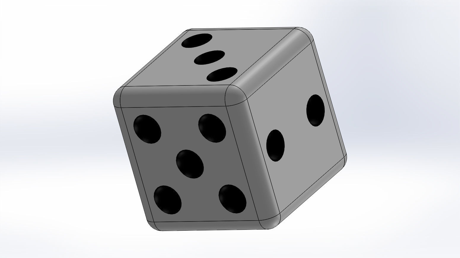 DICE Cube 3D print model_2