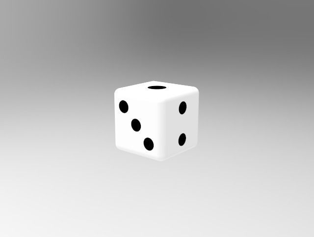DICE Cube 3D print model_1