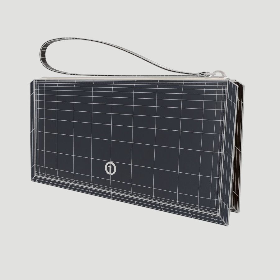 Ladies Hand Bag Low-poly 3D model_7