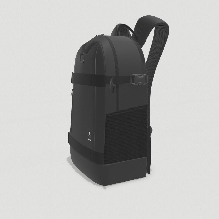 Black Backpack Low-poly 3D model_4