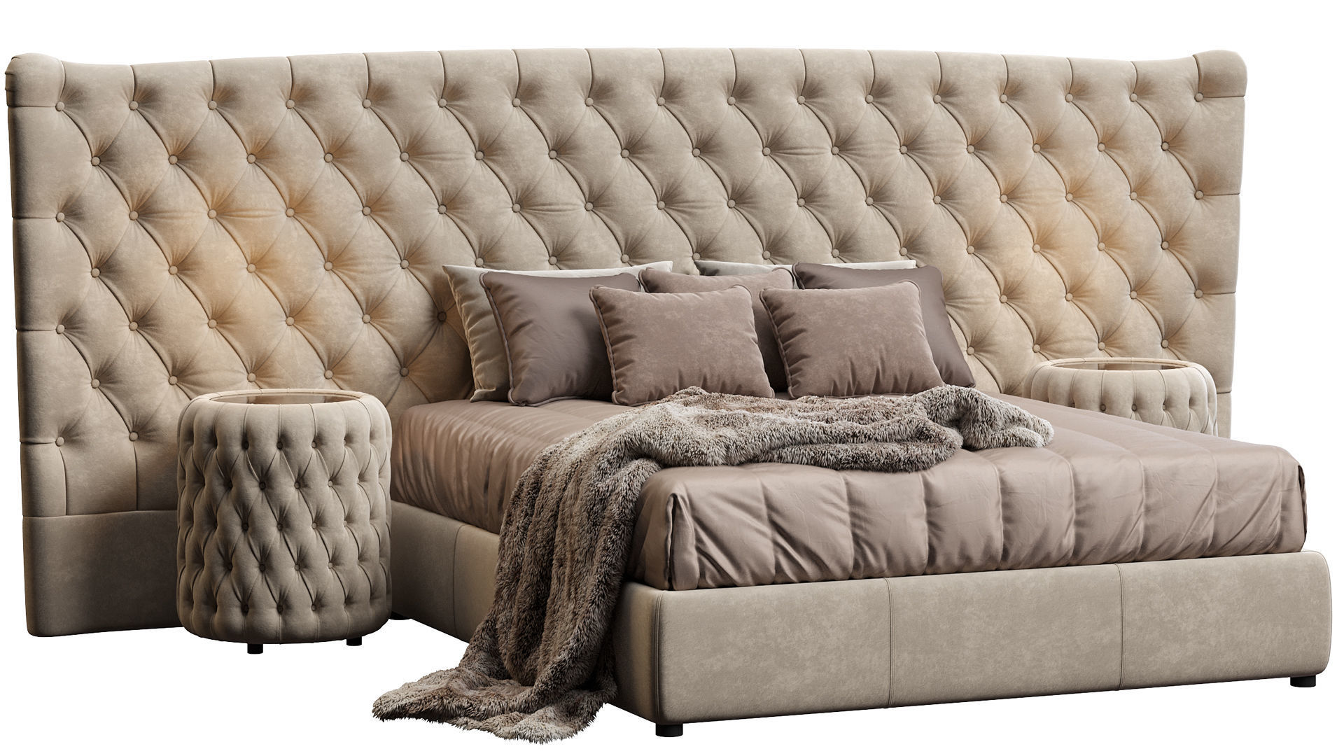 BED VOGUE MAXI LETTO DV HOME COLLECTION 3D model_9