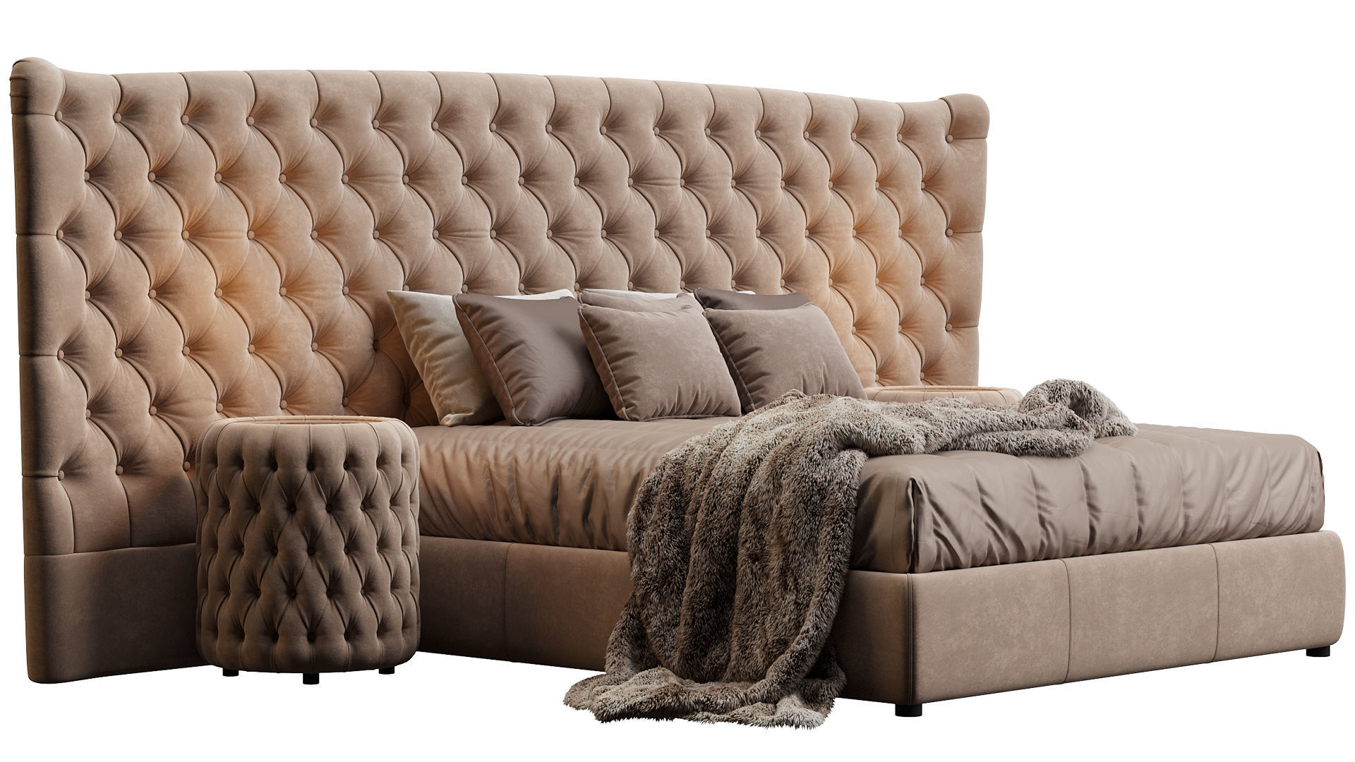 BED VOGUE MAXI LETTO DV HOME COLLECTION 3D model_3
