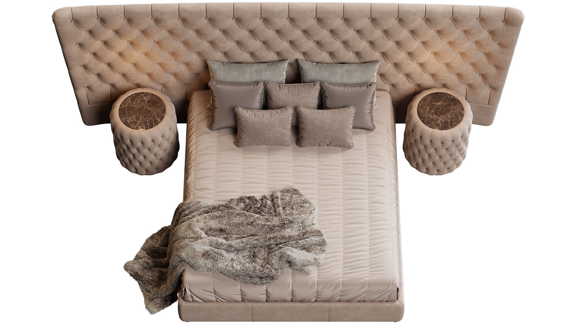 BED VOGUE MAXI LETTO DV HOME COLLECTION 3D model_7