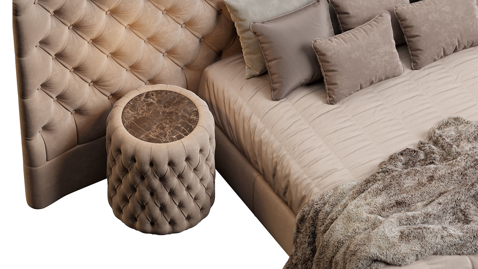 BED VOGUE MAXI LETTO DV HOME COLLECTION 3D model_8
