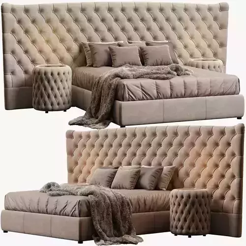 BED VOGUE MAXI LETTO DV HOME COLLECTION 3D model