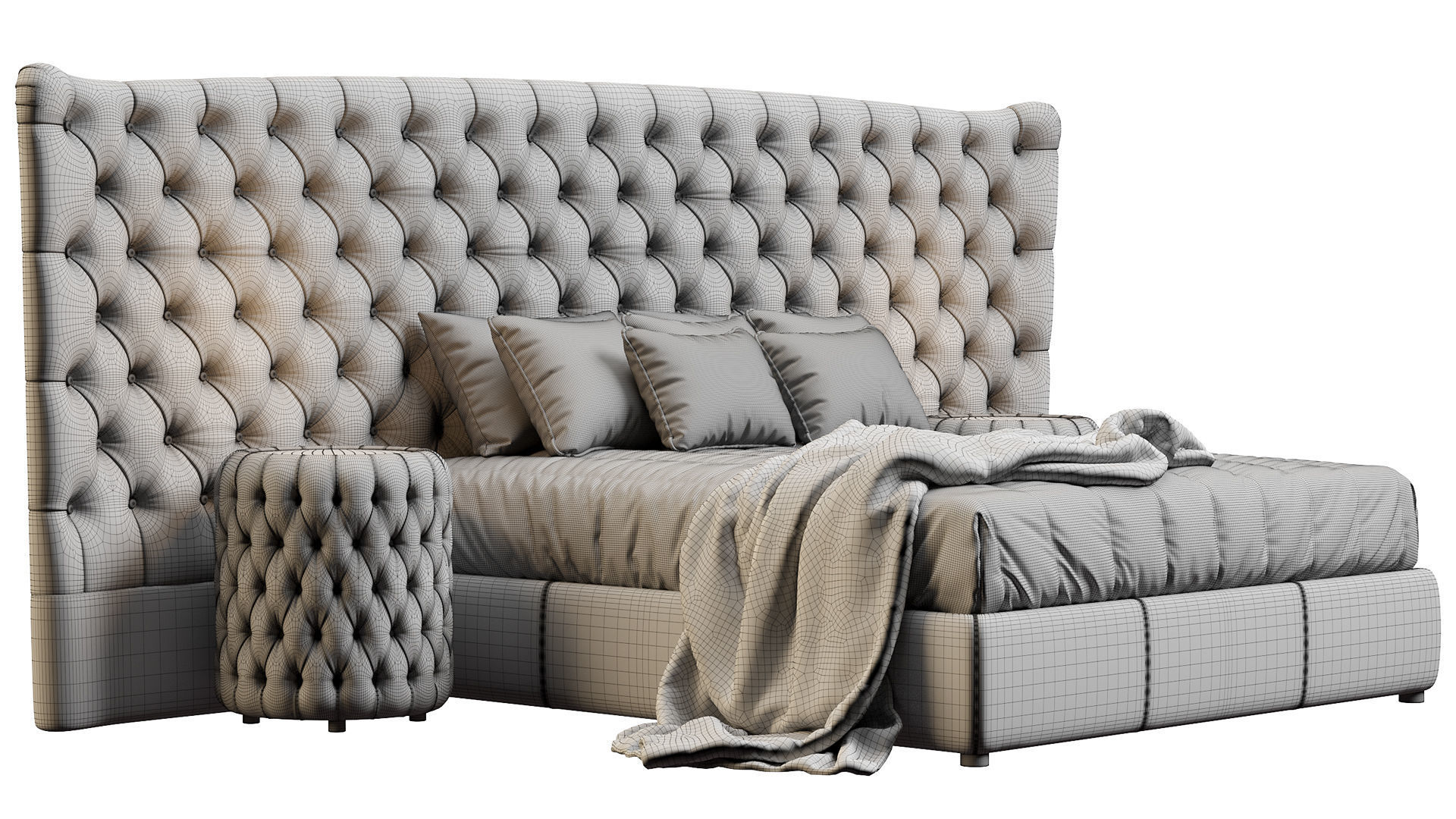 BED VOGUE MAXI LETTO DV HOME COLLECTION 3D model_13