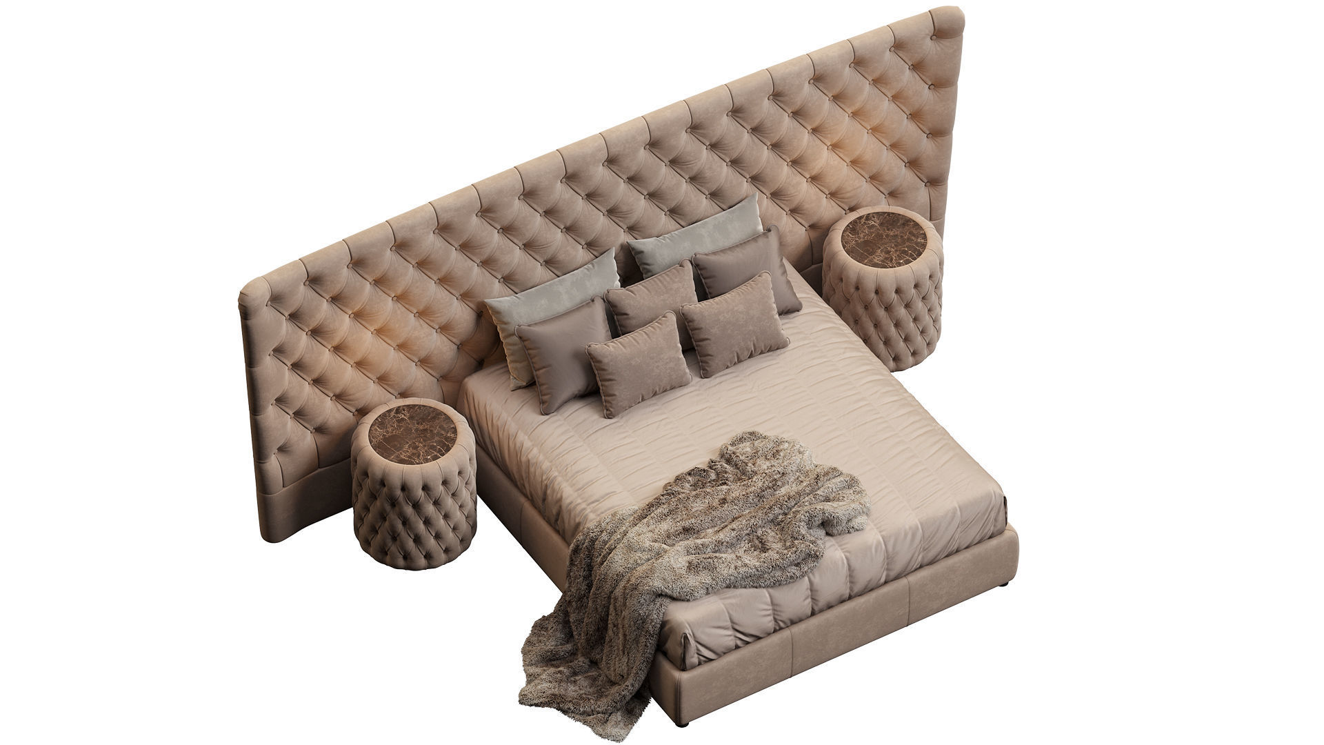 BED VOGUE MAXI LETTO DV HOME COLLECTION 3D model_5