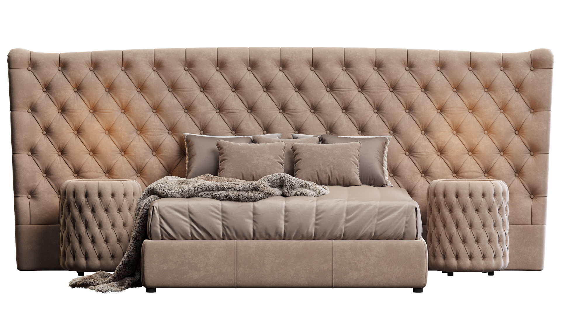 BED VOGUE MAXI LETTO DV HOME COLLECTION 3D model_2