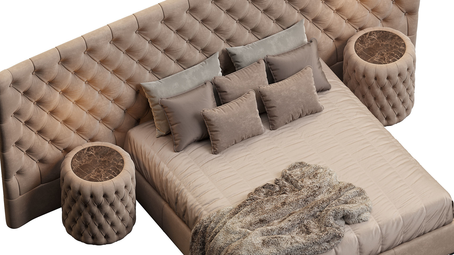 BED VOGUE MAXI LETTO DV HOME COLLECTION 3D model_1