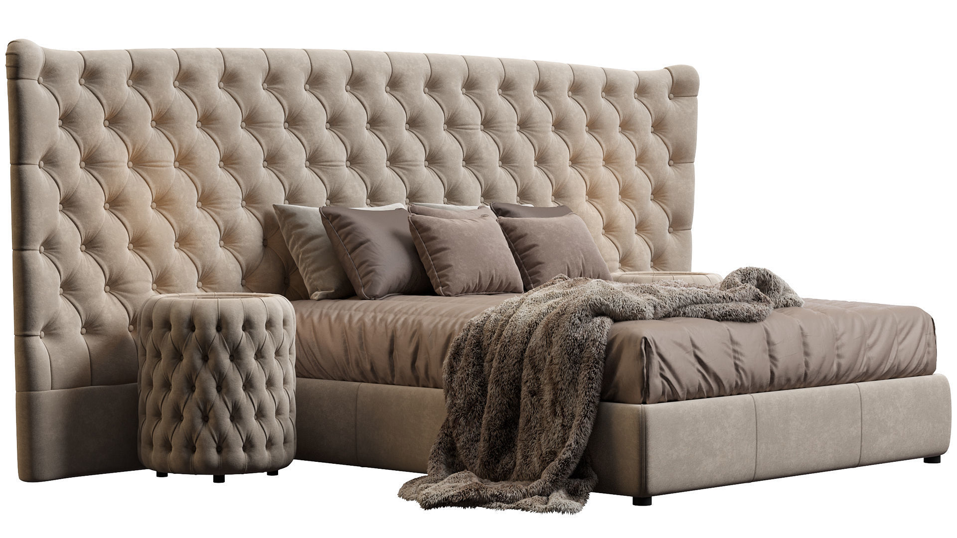 BED VOGUE MAXI LETTO DV HOME COLLECTION 3D model_4
