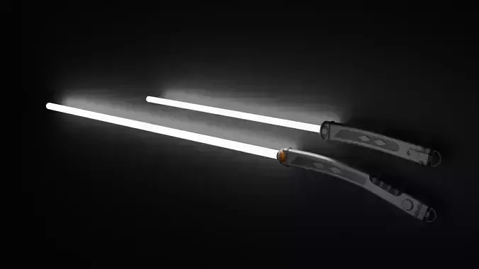 Ahsoka Tano white lightsabers cosplay 3d print star wars cosplay