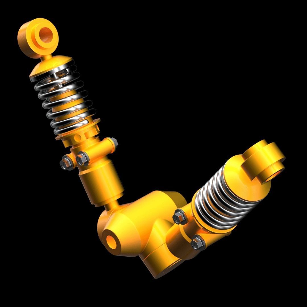 Subdivision-Ready Mechanical Details Kit-Bash 3D model_32