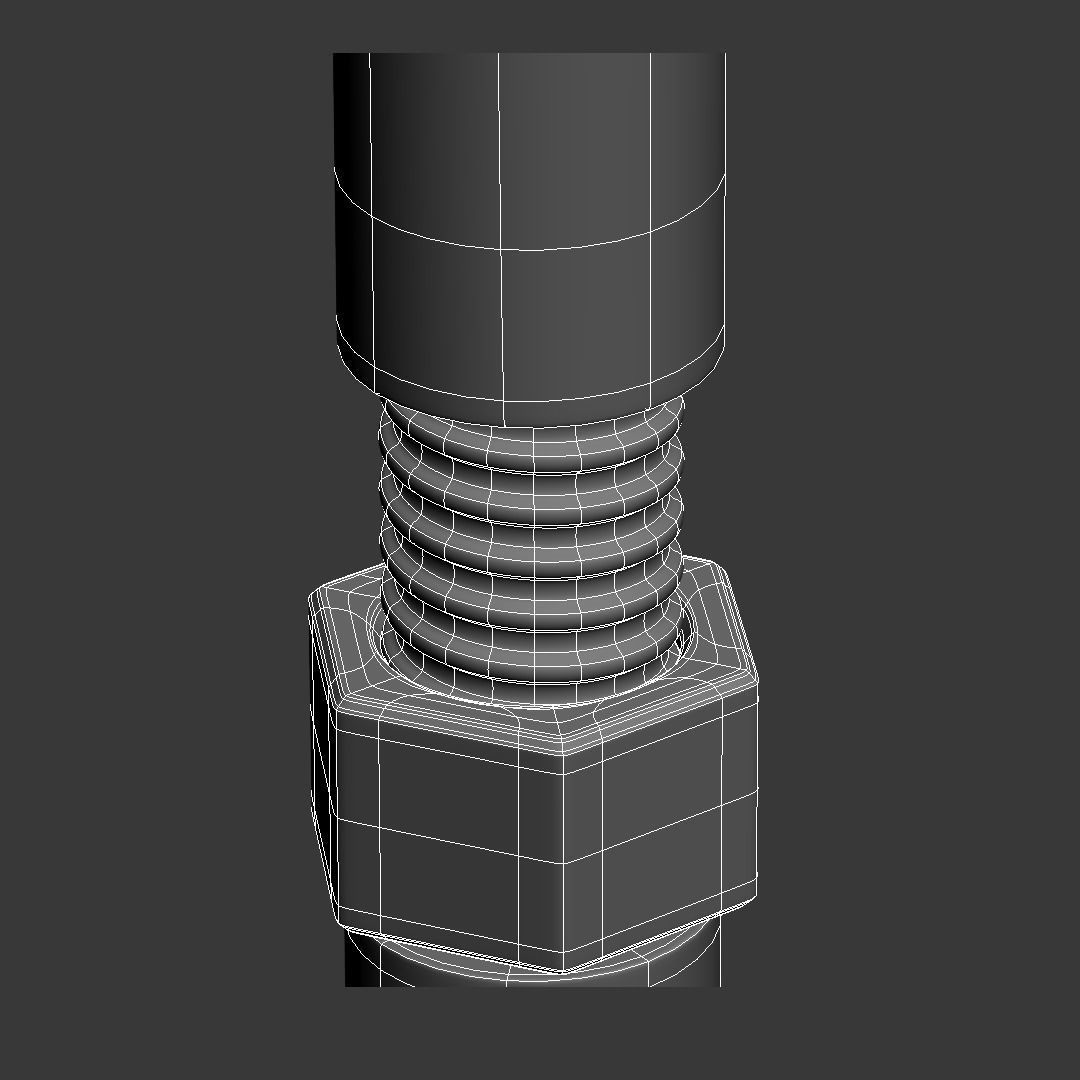 Subdivision-Ready Mechanical Details Kit-Bash 3D model_47