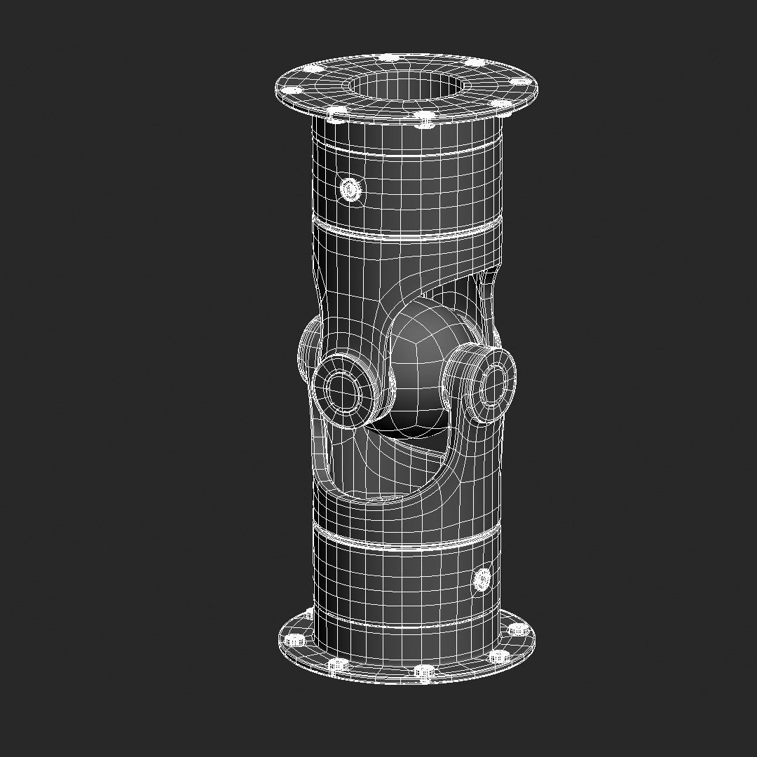Subdivision-Ready Mechanical Details Kit-Bash 3D model_39