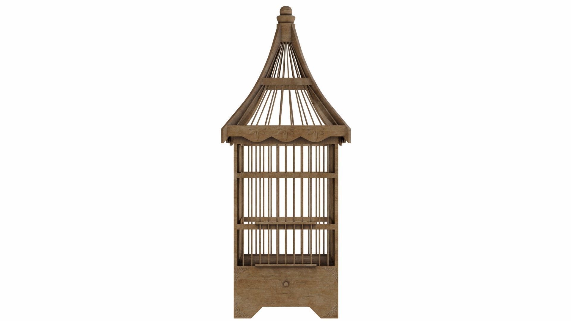 Old bird-cage 3D model_14
