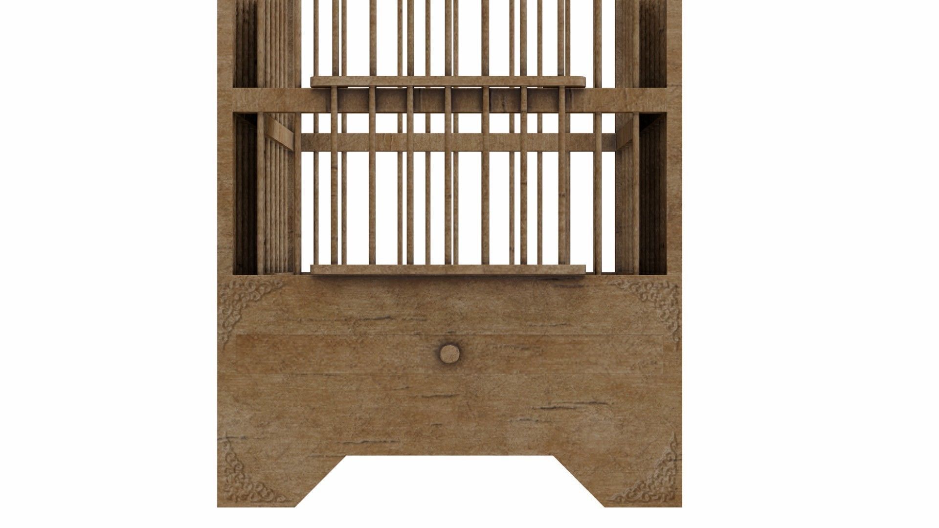 Old bird-cage 3D model_16