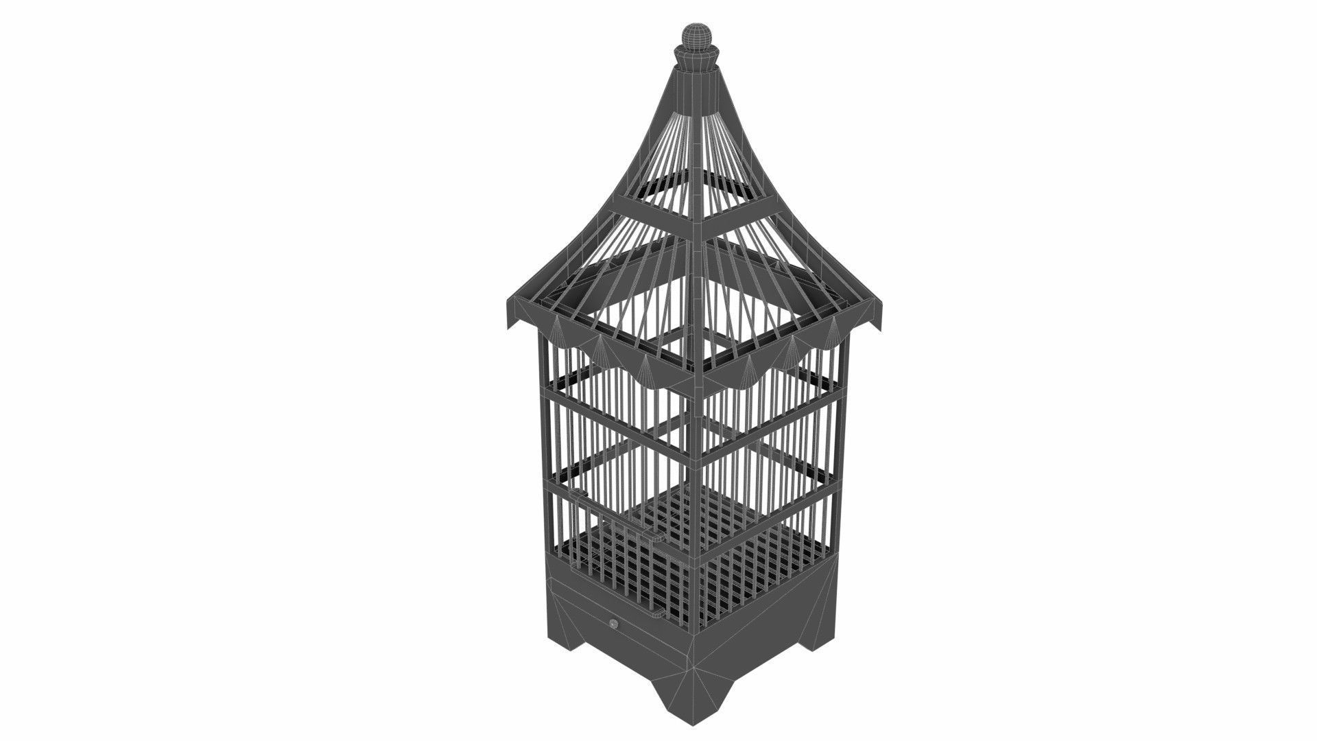 Old bird-cage 3D model_25