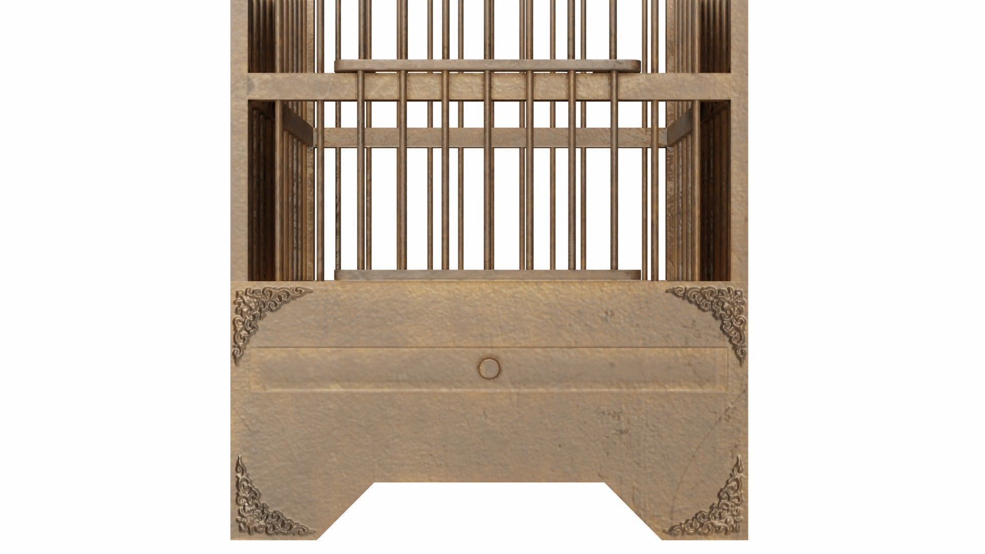 Old bird-cage 3D model_5