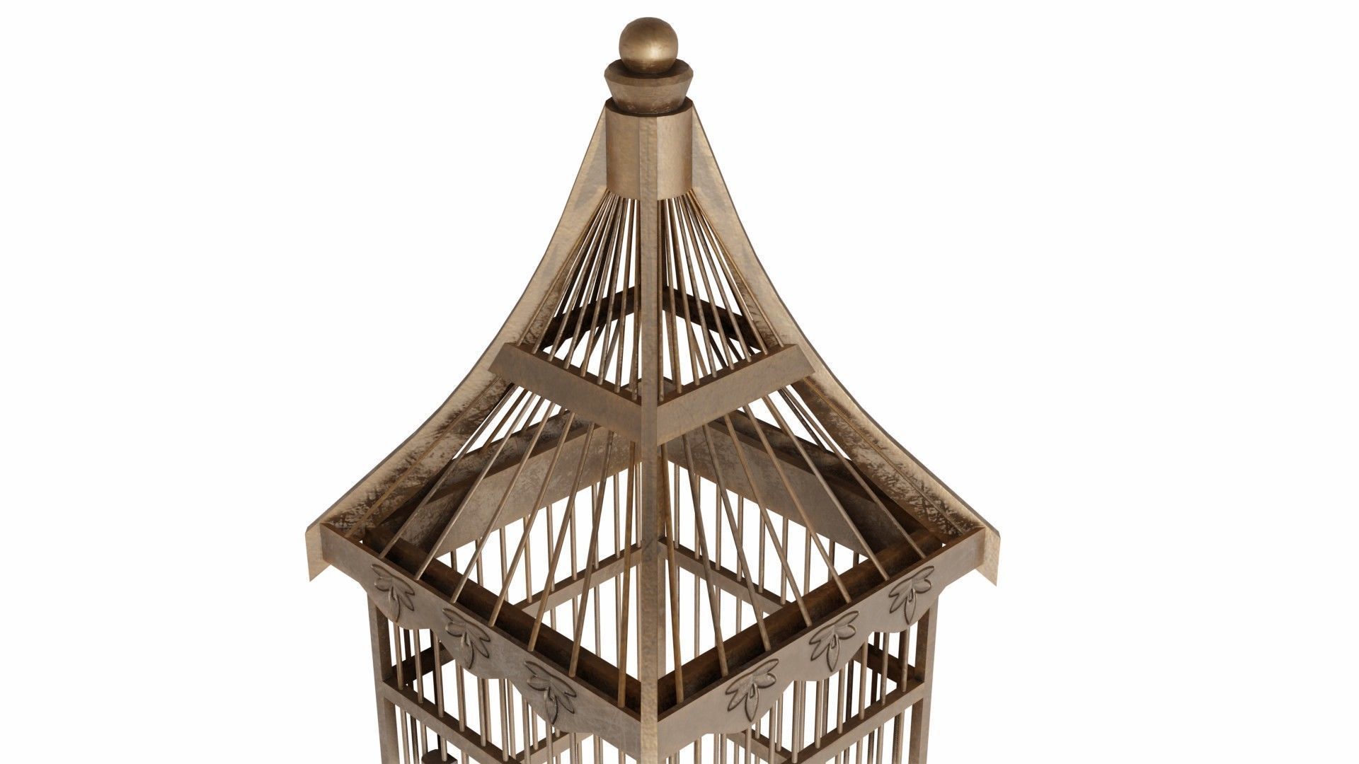 Old bird-cage 3D model_8