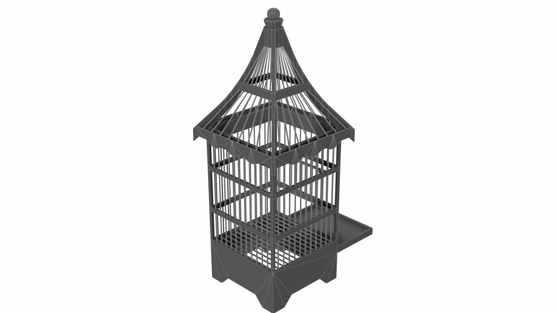 Old bird-cage 3D model_31
