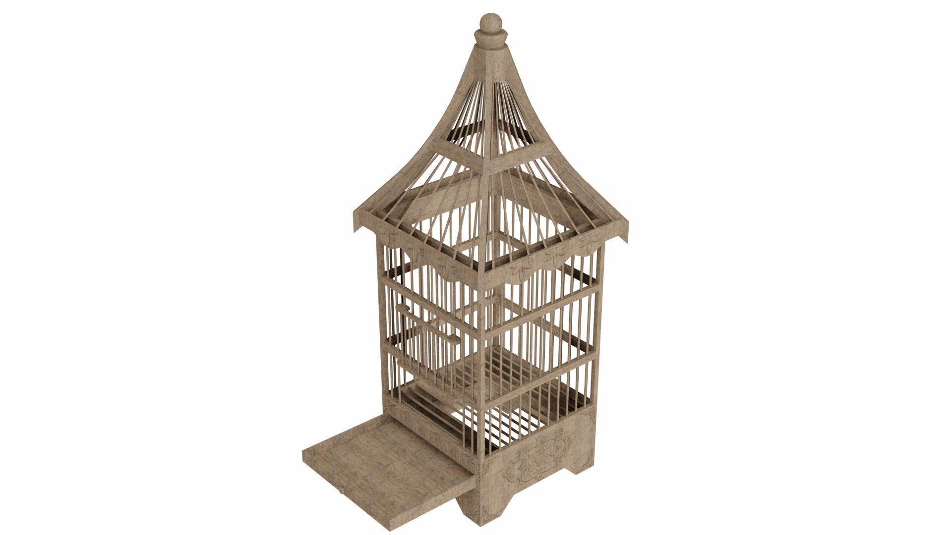 Old bird-cage 3D model_19