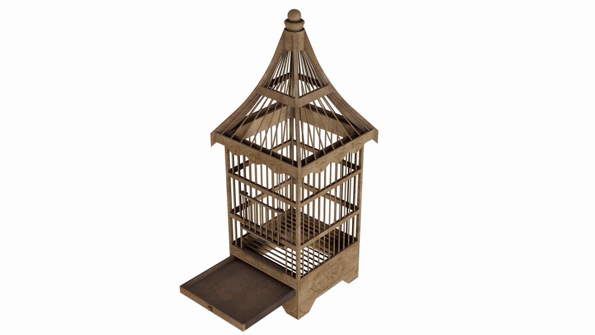 Old bird-cage 3D model_13
