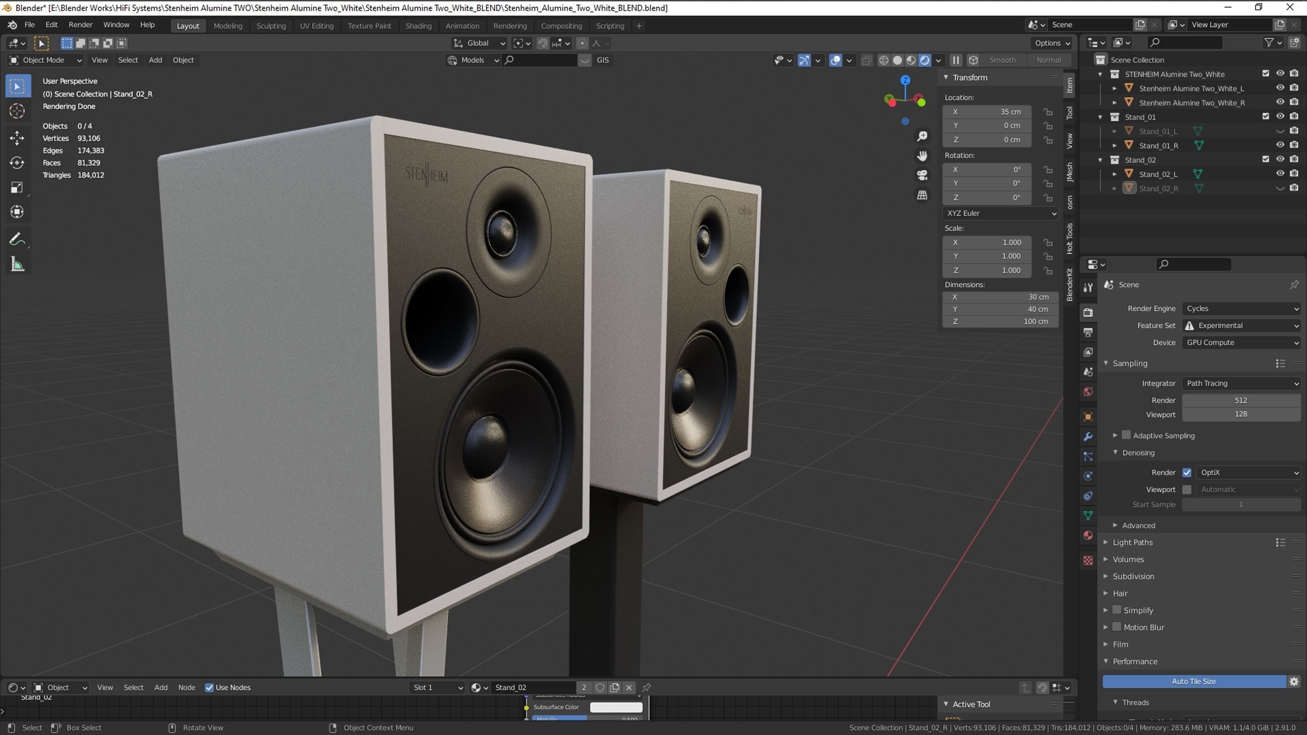 STENHEIM Alumine Two - with Stands 3D model_12
