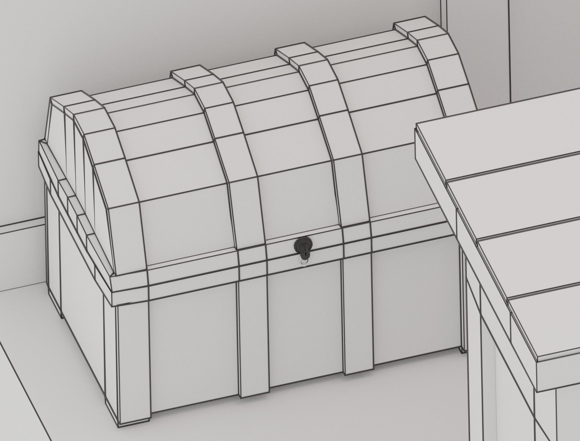 Low Poly Tavern Medieval Low-poly 3D model_14