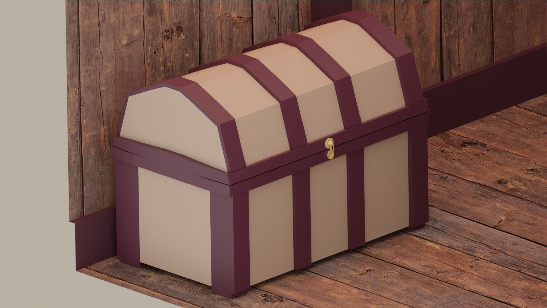 Low Poly Tavern Medieval Low-poly 3D model_10