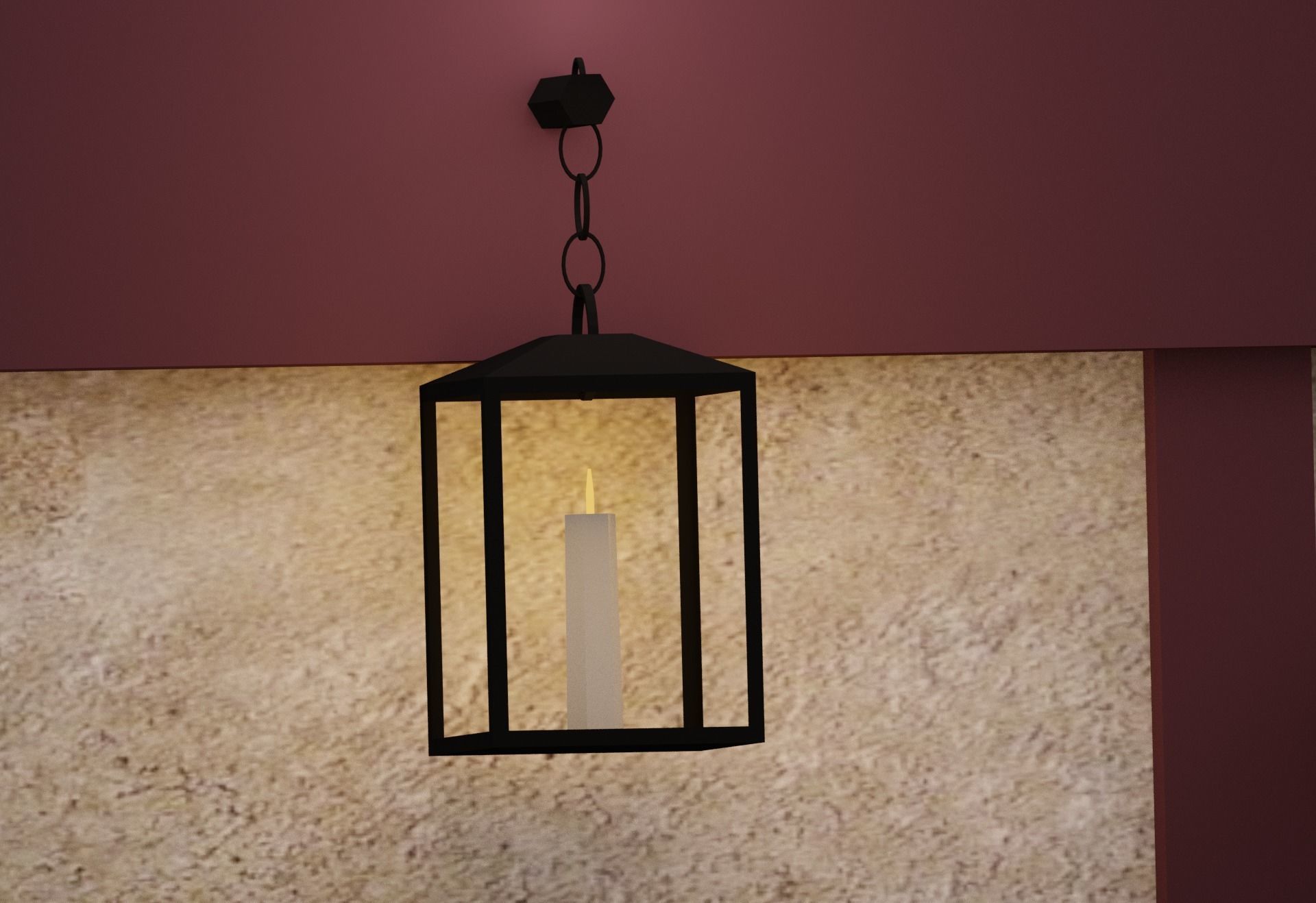 Low Poly Tavern Medieval Low-poly 3D model_6