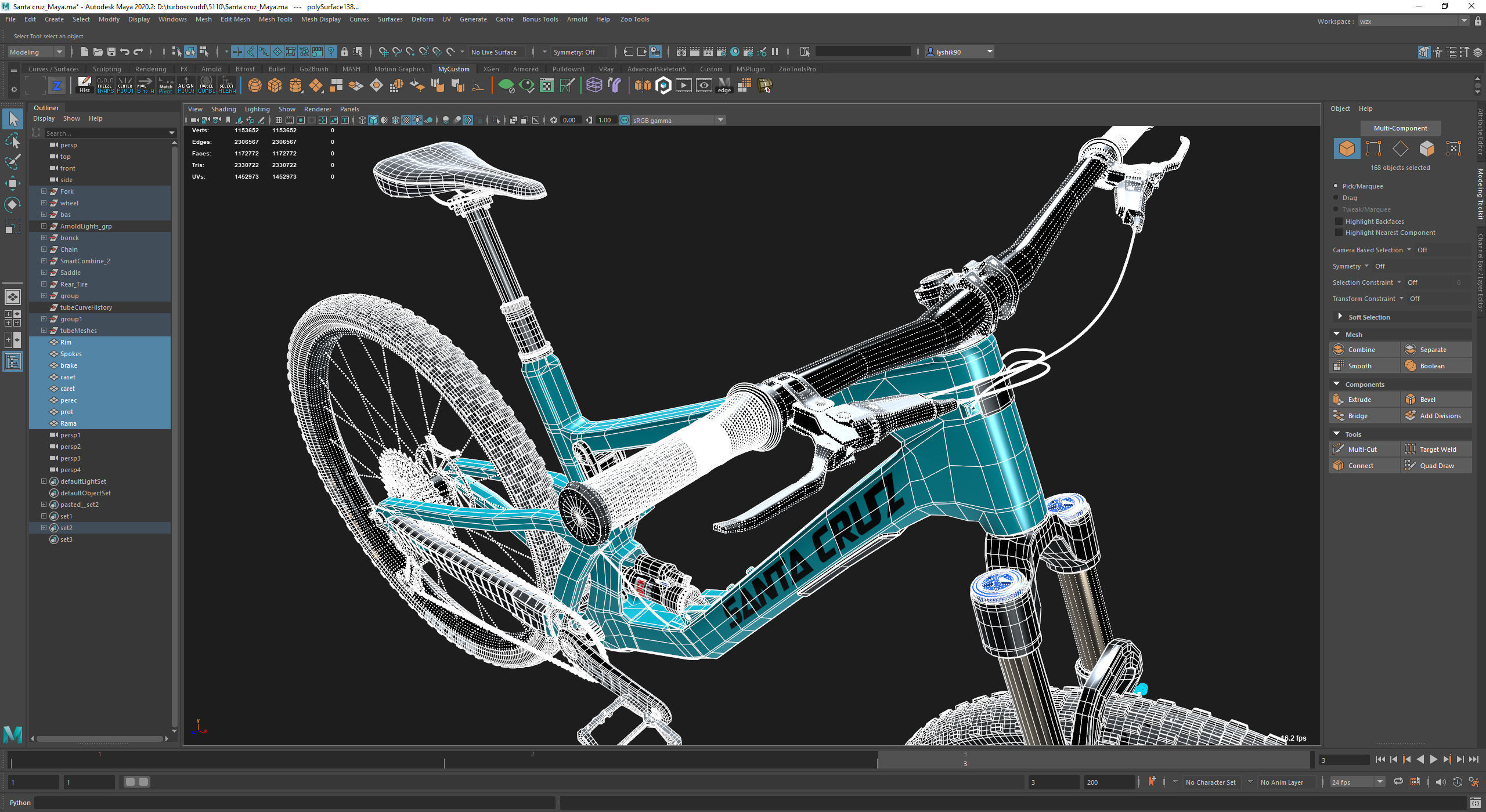 Santa cruz 5010 Mountain Bike mtb 3D model 3D model_7