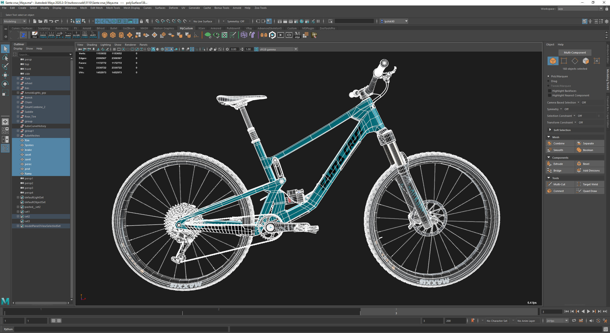 Santa cruz 5010 Mountain Bike mtb 3D model 3D model_8