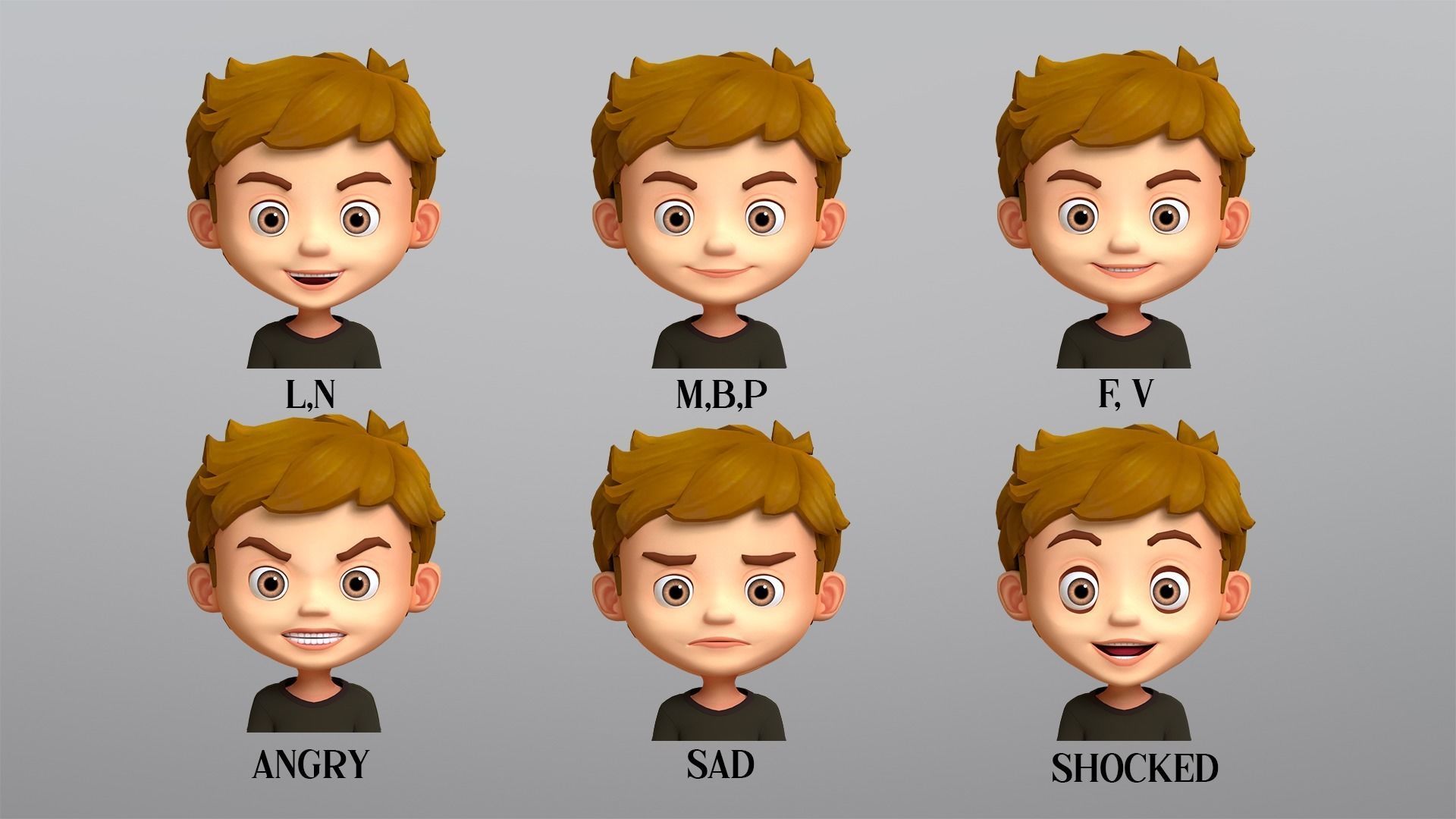 Cartoon Character 3D Model Collection_9