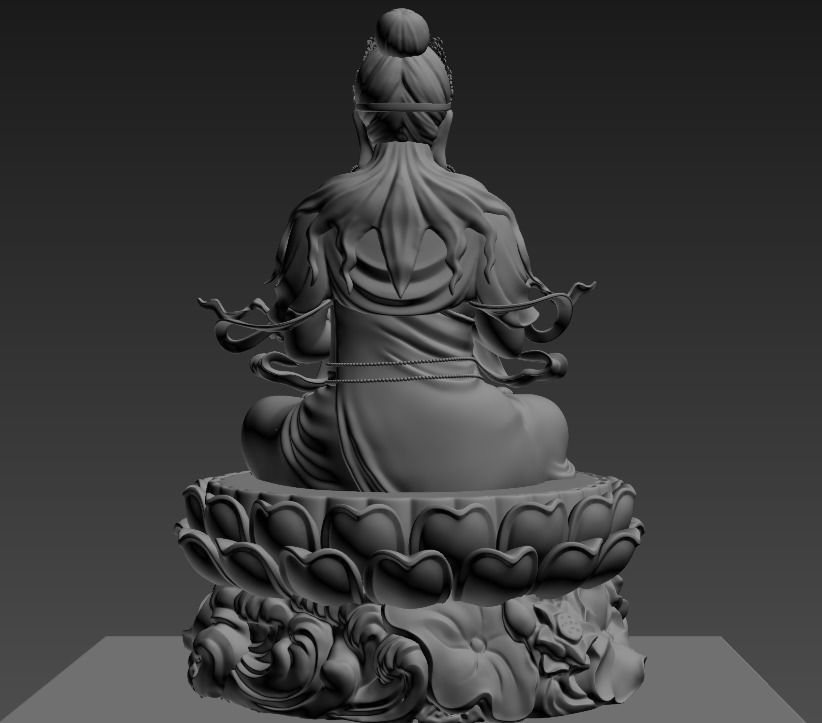 BUDDHA VAIROCANA 3D model_4
