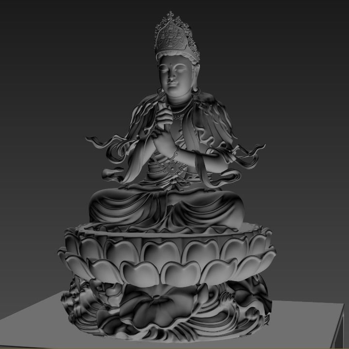 BUDDHA VAIROCANA 3D model_3