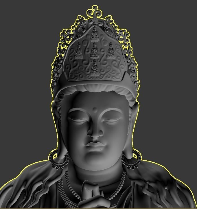 BUDDHA VAIROCANA 3D model_2