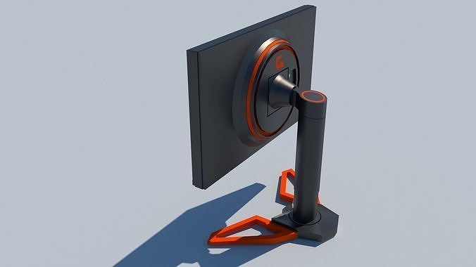 Computer desktop 3D model