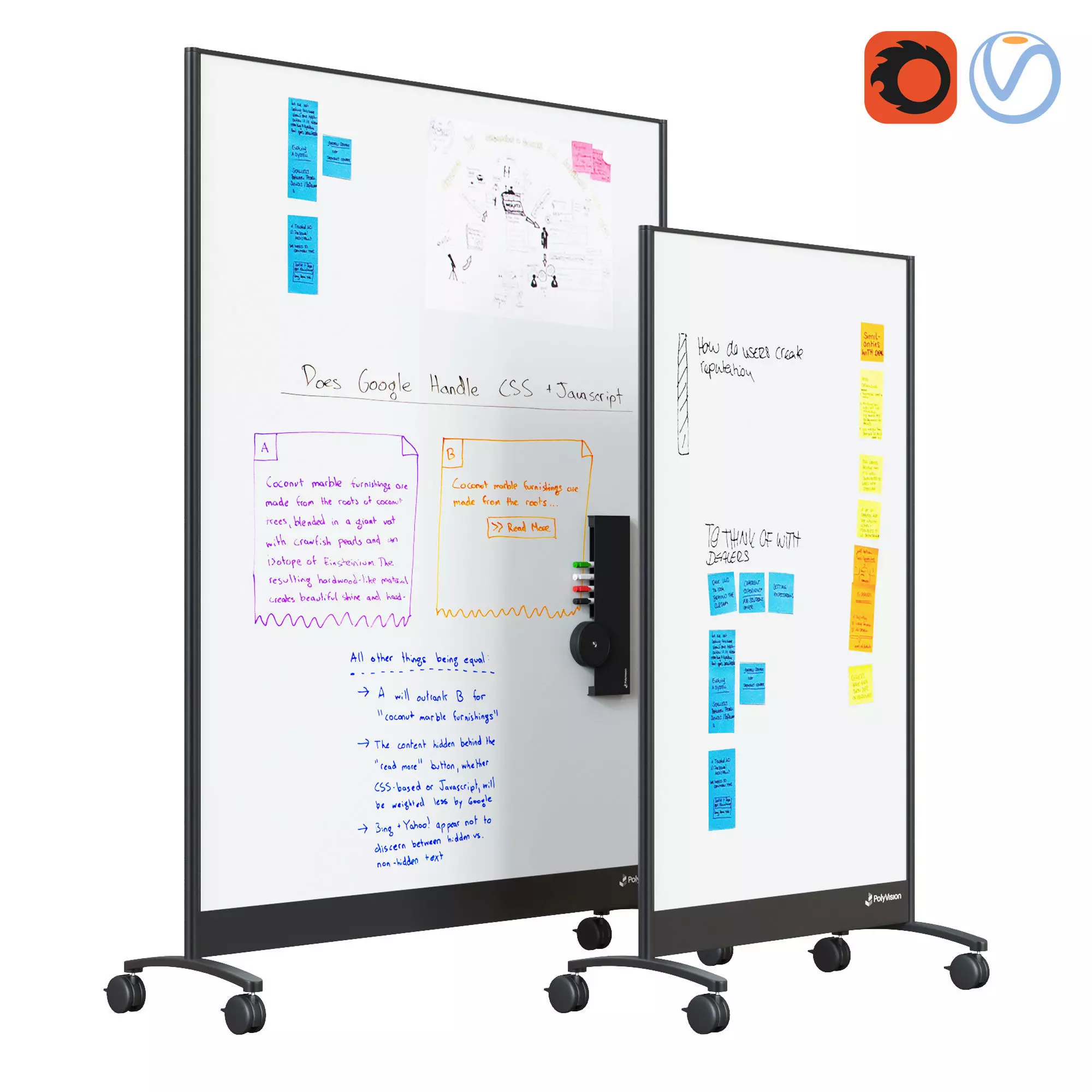 PolyVision - WhiteBoard Mobile 3D model