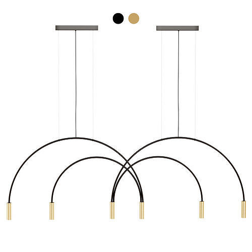 Estiluz Volta Triple Pendant Light  3D model