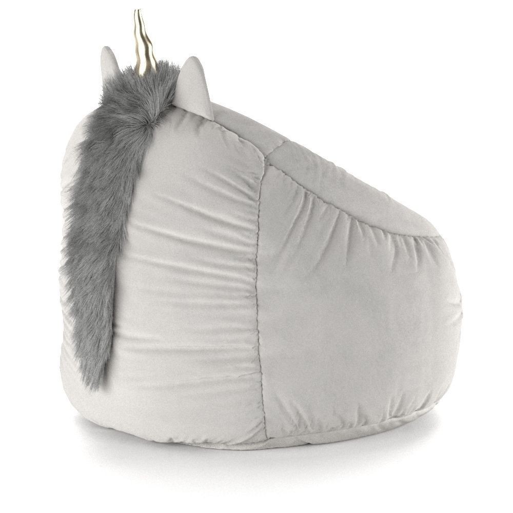 Kids Bean Bag Chair White Unicorn Pillowfort 3D model CGTrader