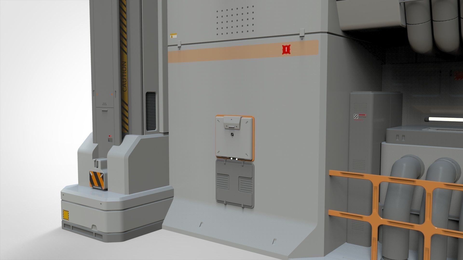 Sci Fi Modular Environment 11 3D model_8